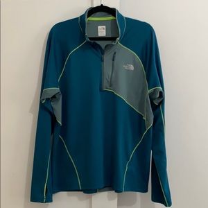 North Face dry wicking quarter zip
